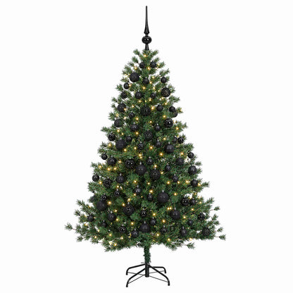 vidaXL Artificial Christmas Tree with Bauble 180 cm 300 LEDs