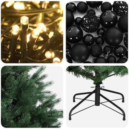 vidaXL Artificial Christmas Tree with Bauble 180 cm 300 LEDs
