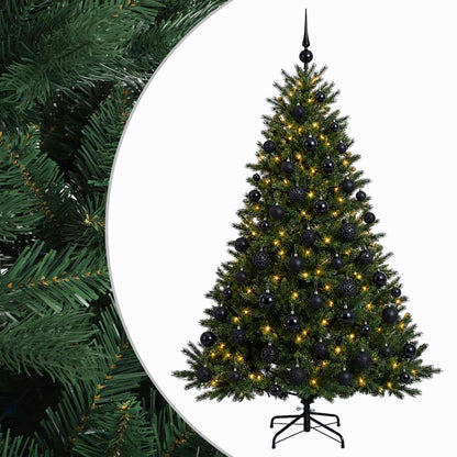 vidaXL Artificial Christmas Tree with Bauble 180 cm 300 LEDs