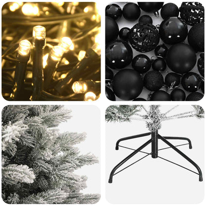 vidaXL Artificial Christmas Tree with Bauble 240 cm 300 LEDs