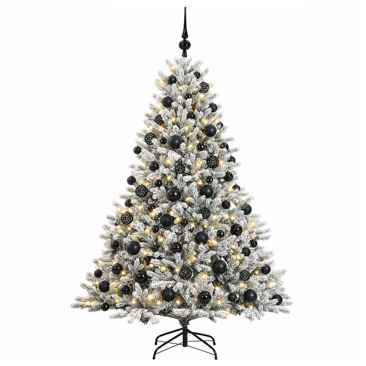 vidaXL Artificial Christmas Tree with Bauble 240 cm 300 LEDs