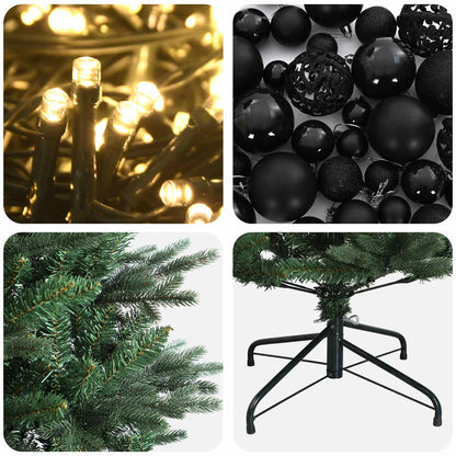 vidaXL Artificial Christmas Tree with Bauble 240 cm 300 LEDs