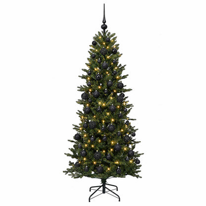 vidaXL Artificial Christmas Tree with Bauble 240 cm 300 LEDs