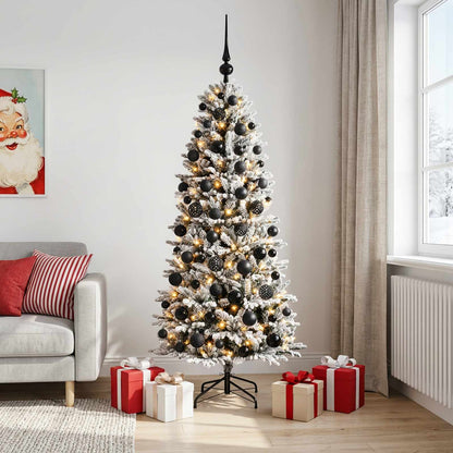 vidaXL Artificial Christmas Tree with Bauble 240 cm 300 LEDs