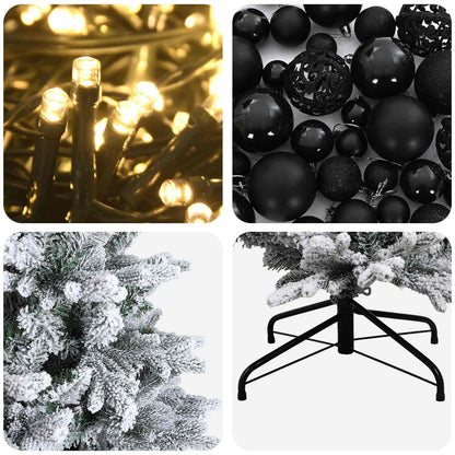 vidaXL Artificial Christmas Tree with Bauble 240 cm 300 LEDs