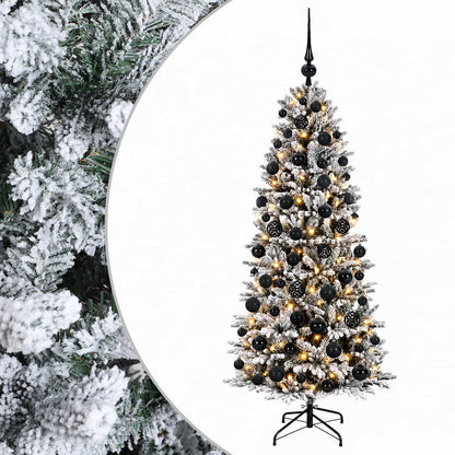 vidaXL Artificial Christmas Tree with Bauble 240 cm 300 LEDs