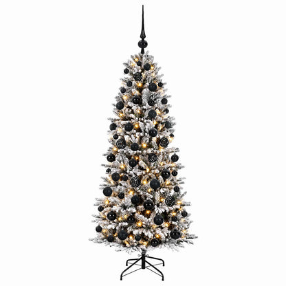 vidaXL Artificial Christmas Tree with Bauble 240 cm 300 LEDs