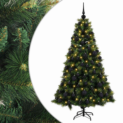 vidaXL Artificial Christmas Tree with Bauble 210 cm 300 LEDs