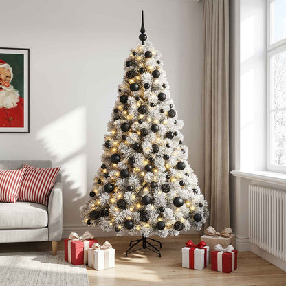 vidaXL Artificial Christmas Tree with Bauble 210 cm 300 LEDs