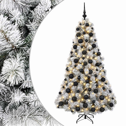 vidaXL Artificial Christmas Tree with Bauble 210 cm 300 LEDs