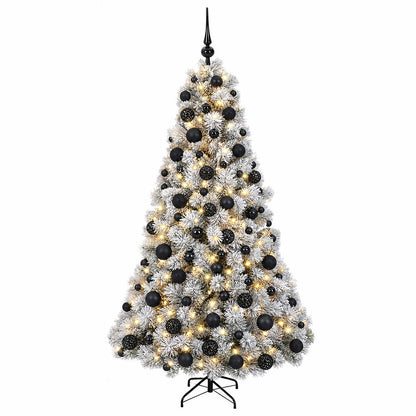 vidaXL Artificial Christmas Tree with Bauble 210 cm 300 LEDs