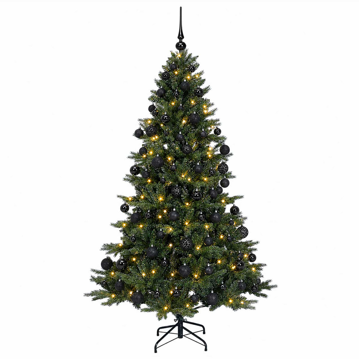 vidaXL Artificial Christmas Tree with Bauble 240 cm 300 LEDs