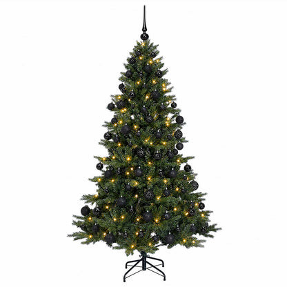 vidaXL Artificial Christmas Tree with Bauble 240 cm 300 LEDs