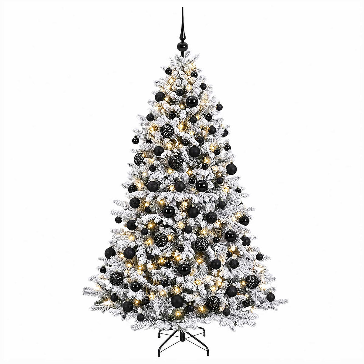 vidaXL Artificial Christmas Tree with Bauble 180 cm 300 LEDs