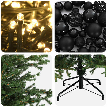 vidaXL Artificial Christmas Tree with Bauble 210 cm 300 LEDs