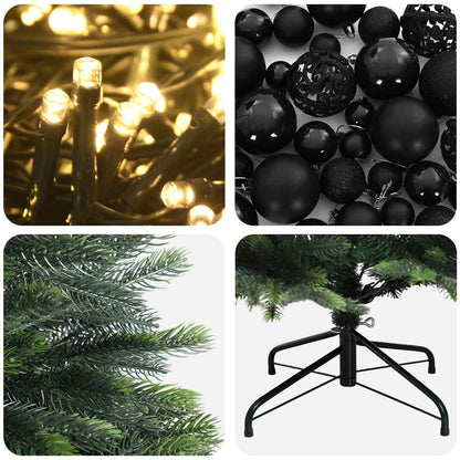 vidaXL Artificial Christmas Tree with Bauble 180 cm 300 LEDs