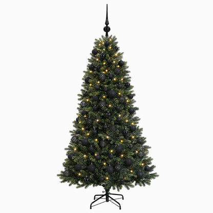 vidaXL Artificial Christmas Tree with Bauble 180 cm 300 LEDs