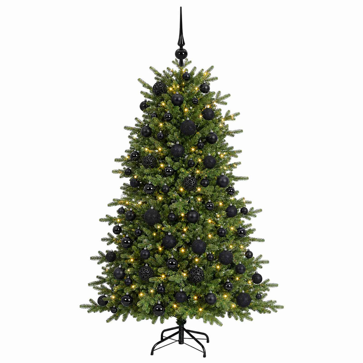 vidaXL Artificial Christmas Tree with Bauble 180 cm 300 LEDs