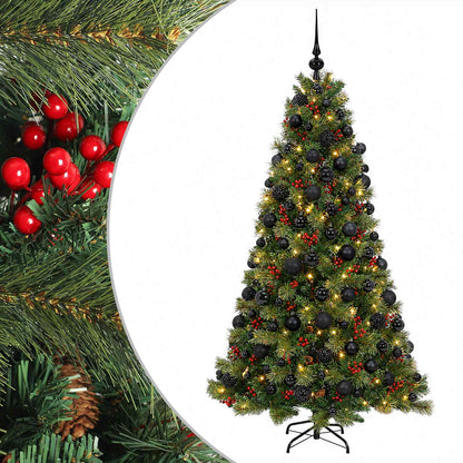 vidaXL Artificial Christmas Tree with Bauble 180 cm 300 LEDs