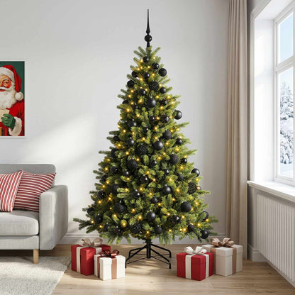 vidaXL Artificial Christmas Tree with Bauble 240 cm 300 LEDs