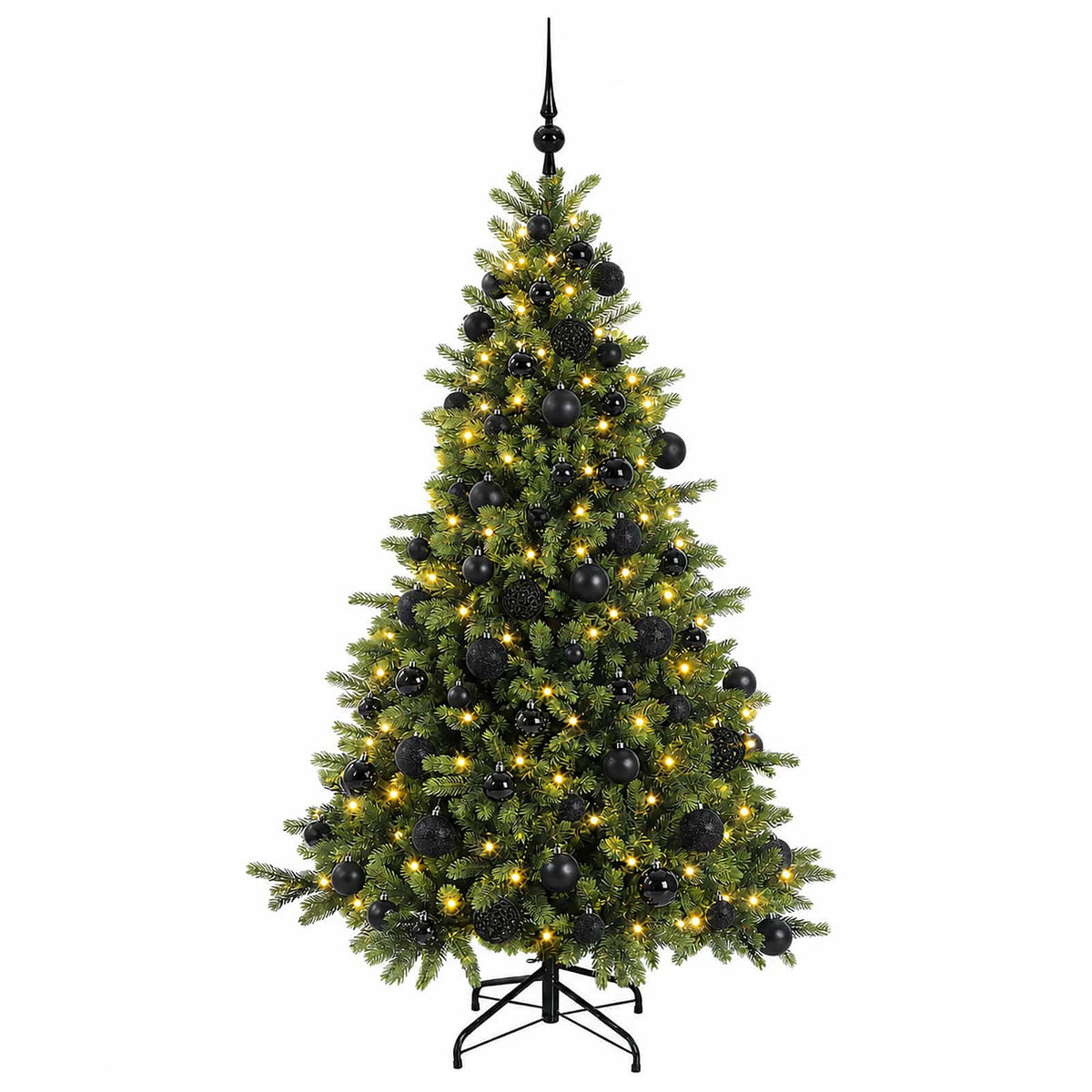 vidaXL Artificial Christmas Tree with Bauble 240 cm 300 LEDs