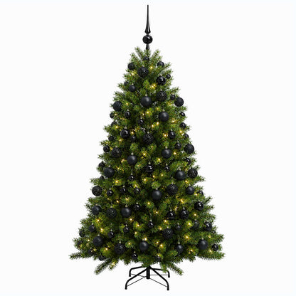 vidaXL Artificial Christmas Tree with Bauble 180 cm 300 LEDs