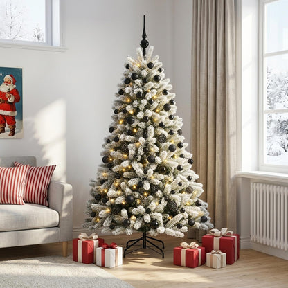 vidaXL Artificial Christmas Tree with Bauble 240 cm 300 LEDs