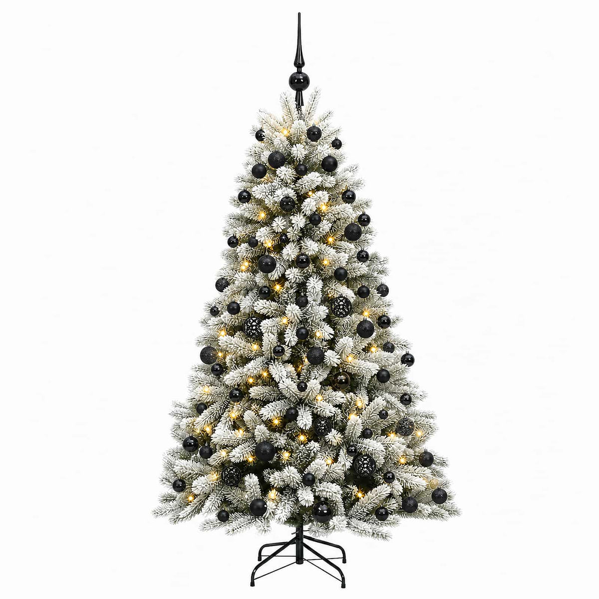vidaXL Artificial Christmas Tree with Bauble 210 cm 300 LEDs
