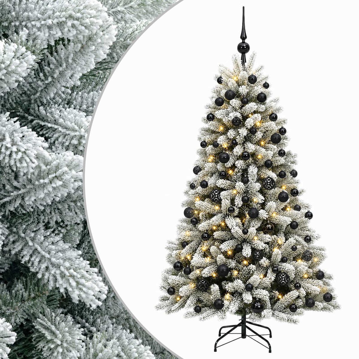 vidaXL Artificial Christmas Tree with Bauble 240 cm 300 LEDs