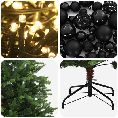 vidaXL Artificial Christmas Tree with Bauble 210 cm 300 LEDs