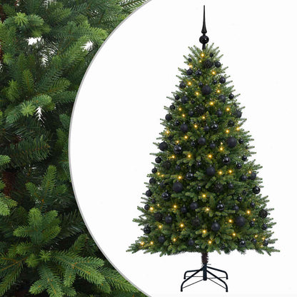 vidaXL Artificial Christmas Tree with Bauble 210 cm 300 LEDs