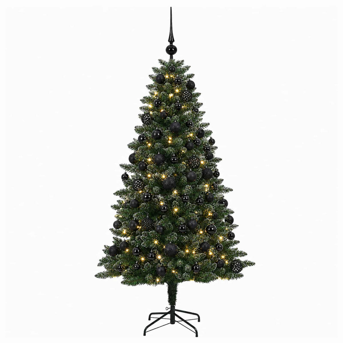 vidaXL Artificial Christmas Tree with Bauble 180 cm 300 LEDs