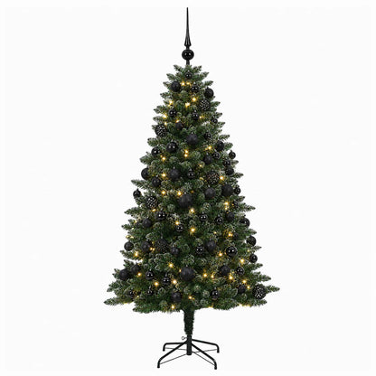 vidaXL Artificial Christmas Tree with Bauble 180 cm 300 LEDs