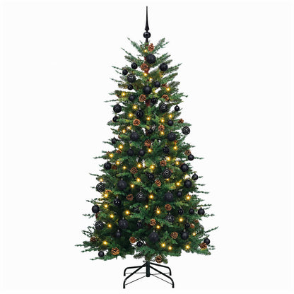vidaXL Artificial Christmas Tree with Bauble 240 cm 300 LEDs