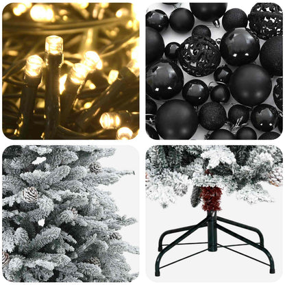 vidaXL Artificial Christmas Tree with Bauble 240 cm 300 LEDs