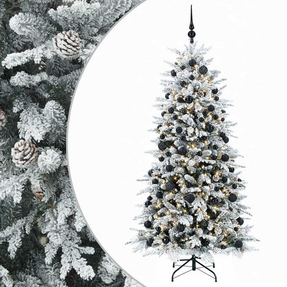 vidaXL Artificial Christmas Tree with Bauble 240 cm 300 LEDs