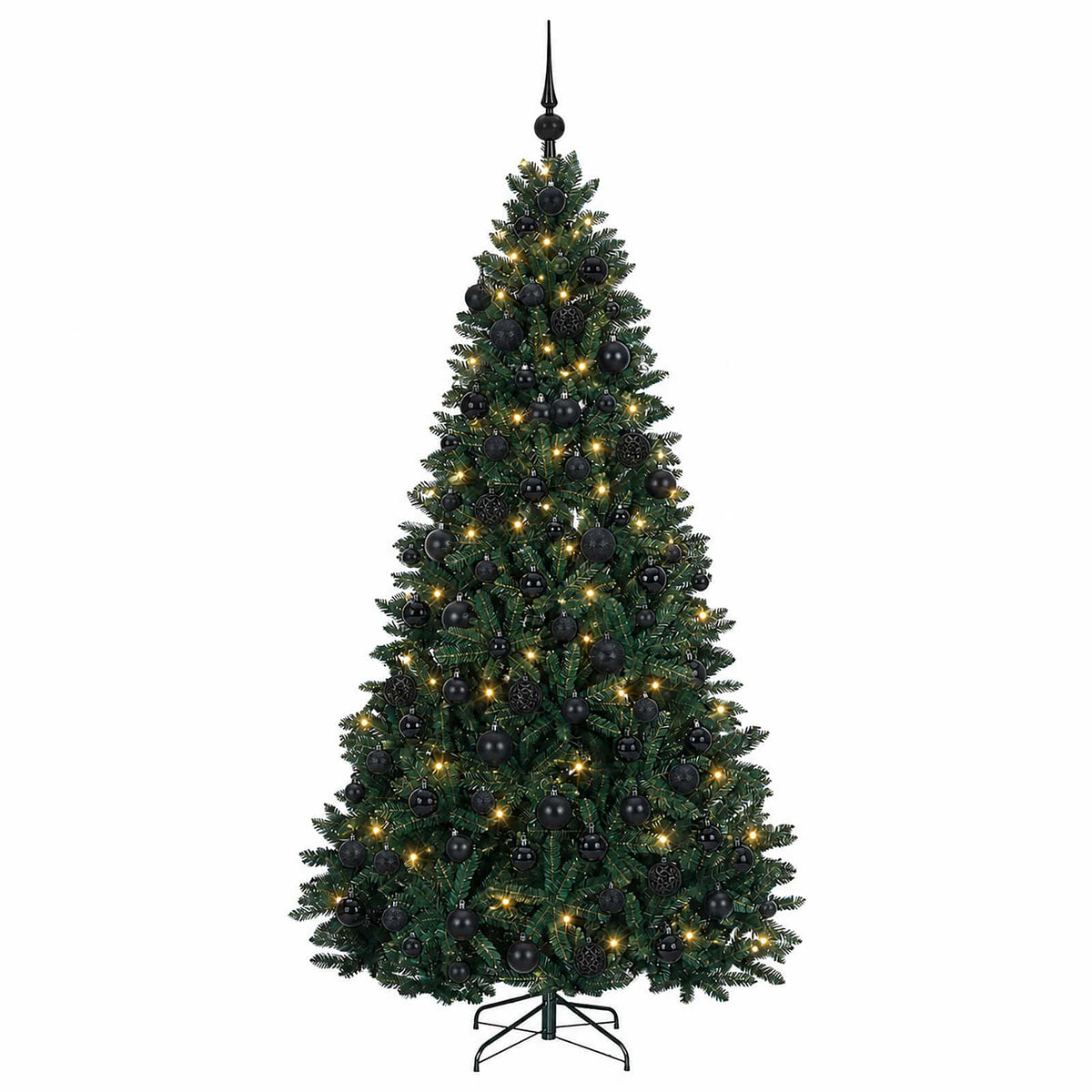 vidaXL Artificial Christmas Tree Dark Green with Bauble 240 cm