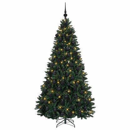 vidaXL Artificial Christmas Tree Dark Green with Bauble 240 cm