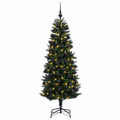 vidaXL Artificial Christmas Tree with Bauble 180 cm 300 LEDs
