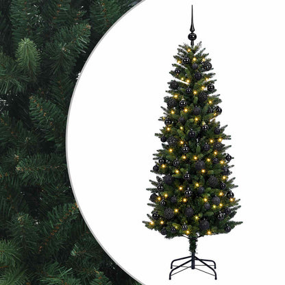 vidaXL Artificial Christmas Tree with Bauble 210 cm 300 LEDs
