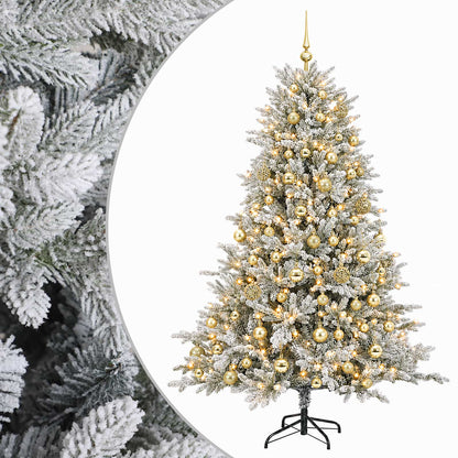 vidaXL Artificial Christmas Tree with Bauble 180 cm 300 LEDs