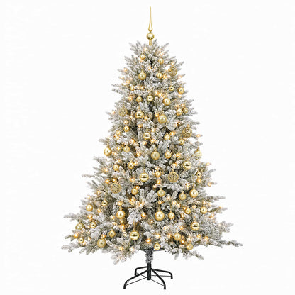vidaXL Artificial Christmas Tree with Bauble 240 cm 300 LEDs