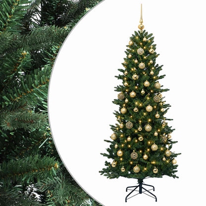 vidaXL Artificial Christmas Tree with Bauble 240 cm 300 LEDs