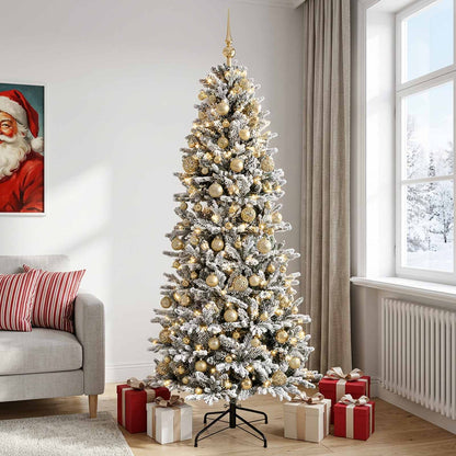 vidaXL Artificial Christmas Tree with Bauble 210 cm 300 LEDs