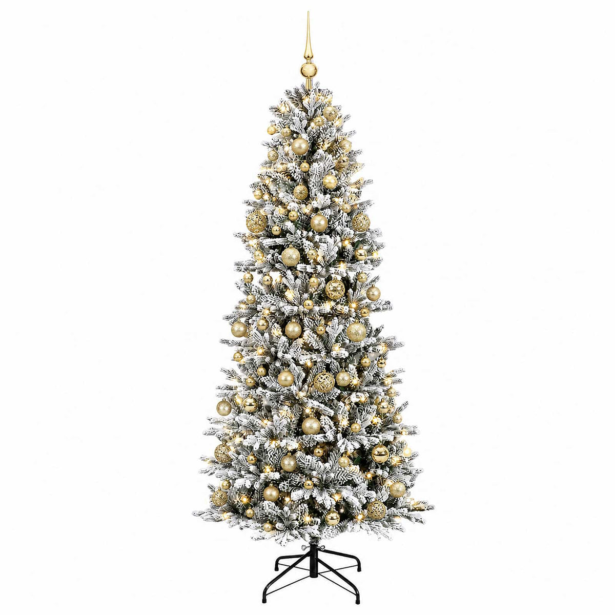 vidaXL Artificial Christmas Tree with Bauble 240 cm 300 LEDs