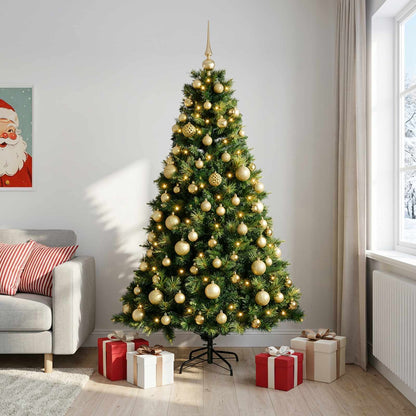 vidaXL Artificial Christmas Tree with Bauble 240 cm 300 LEDs