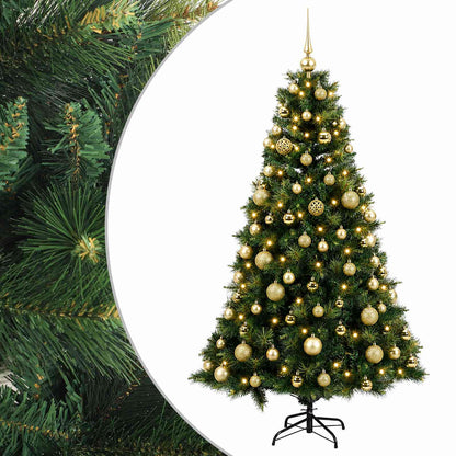 vidaXL Artificial Christmas Tree with Bauble 240 cm 300 LEDs
