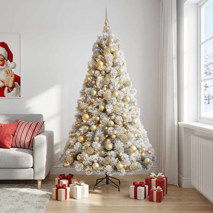 vidaXL Artificial Christmas Tree with Bauble 210 cm 300 LEDs