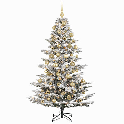 vidaXL Artificial Christmas Tree with Bauble 240 cm 300 LEDs
