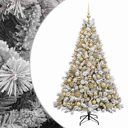 vidaXL Artificial Christmas Tree with Bauble 240 cm 300 LEDs